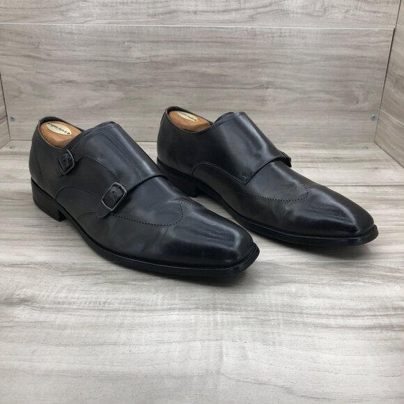 Kenneth Cole Monk Strap Shoes Mens 11M Gray Lether Buckle Dress Shoes main image 10